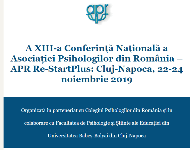 A XIII-a Conferință Națională a Asociației Psihologilor din România