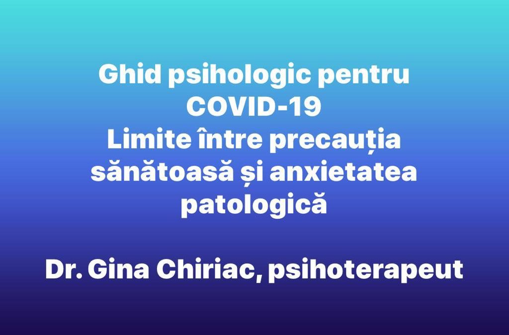 Ghid psihologic pentru COVID-19